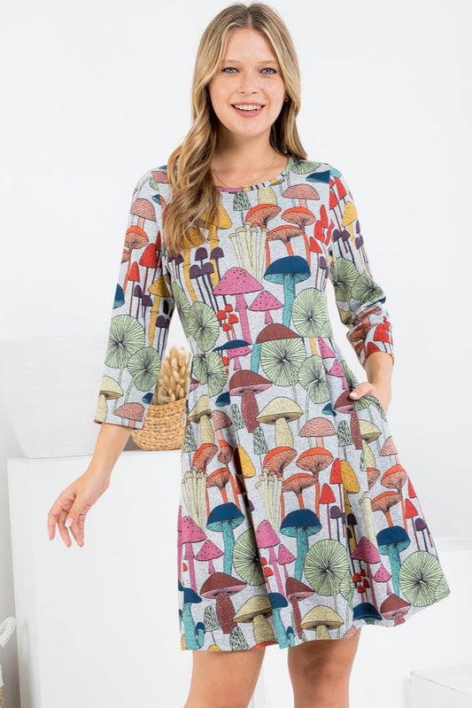 PRE-ORDER: Mushroom Sweater Dress