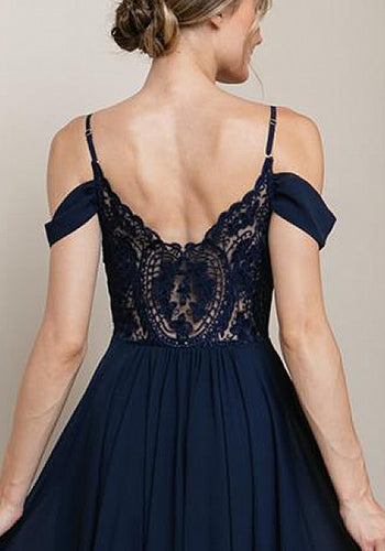 Estelle Dress in Navy