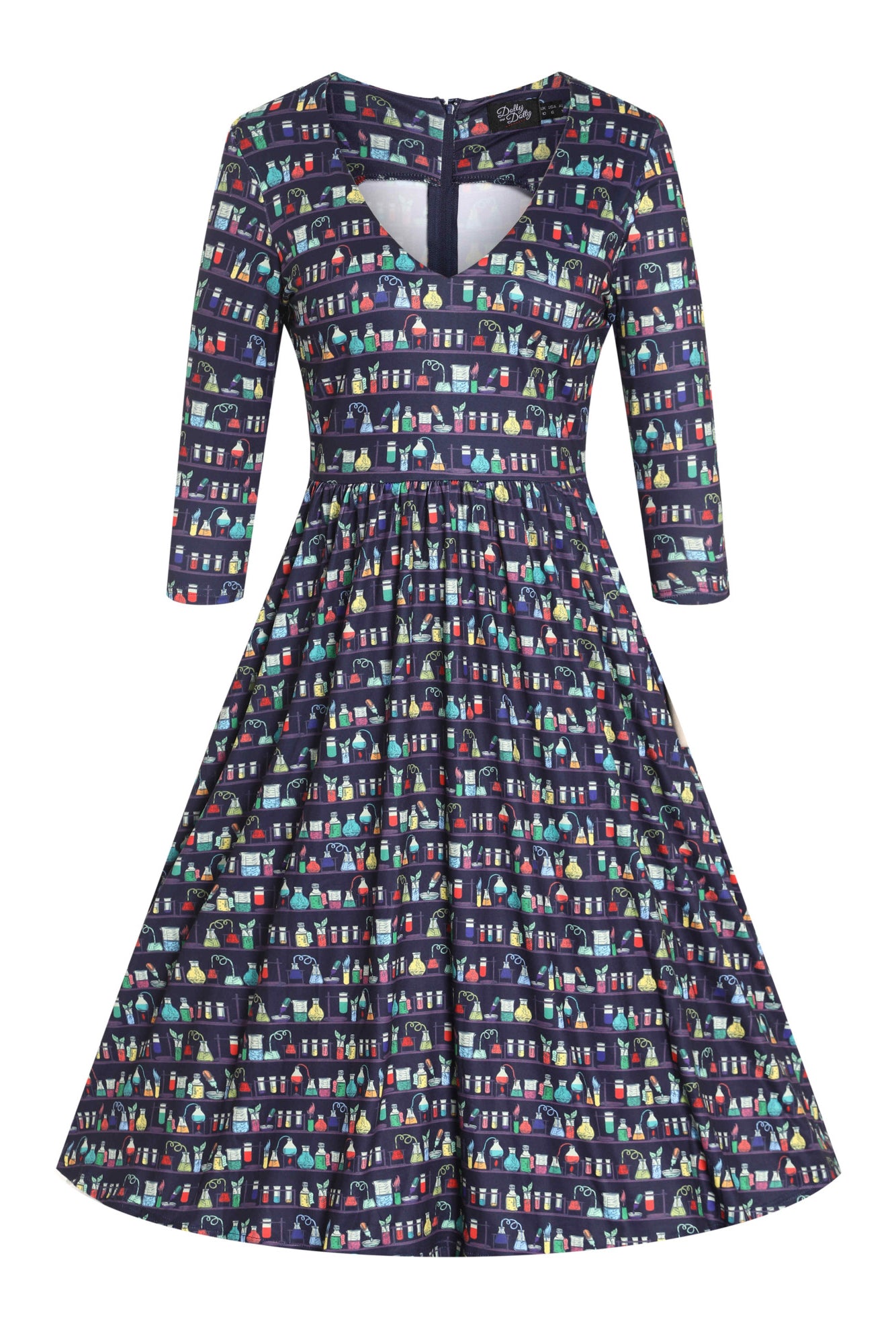 Billie Wrap Dress in Science