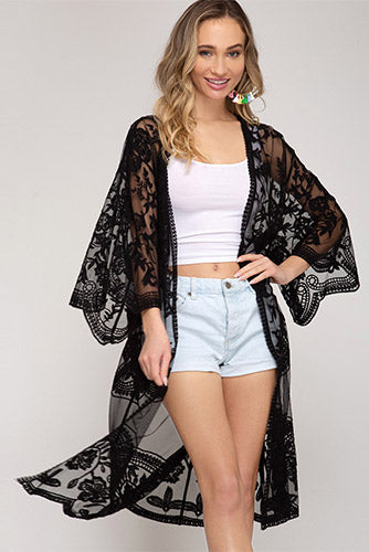 Fortune Teller Kimono in Black