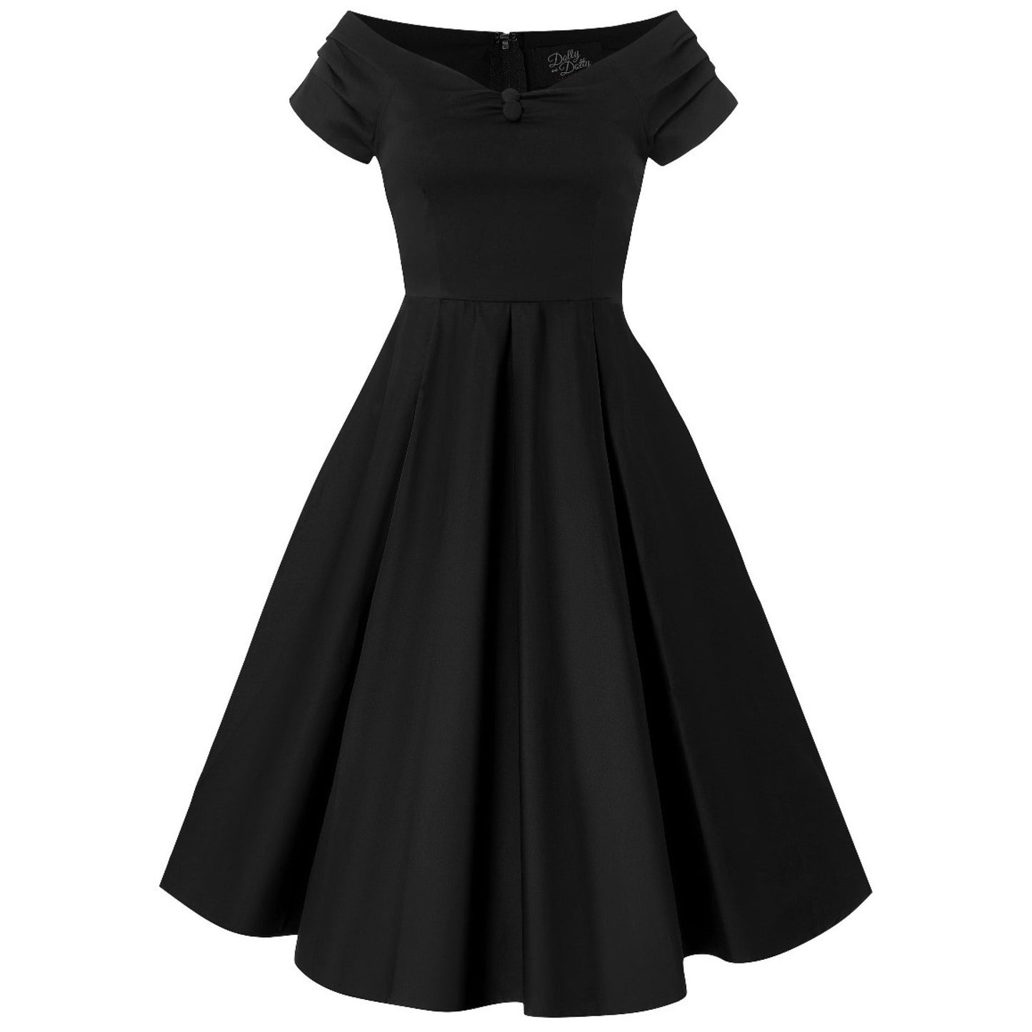 Lily Retro Dress in Black