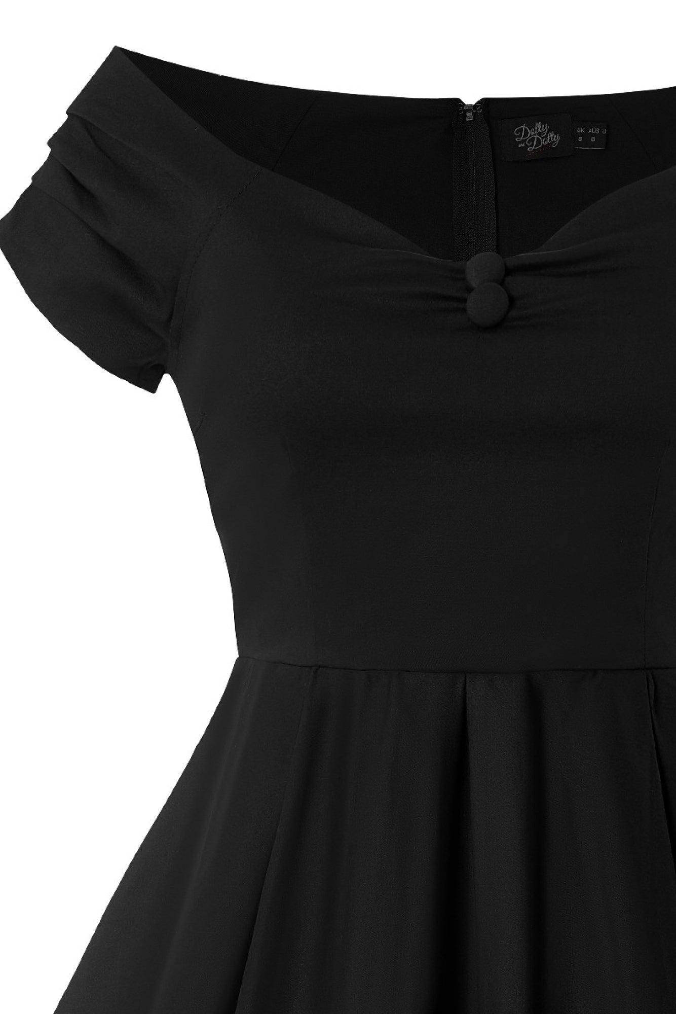 Lily Retro Dress in Black