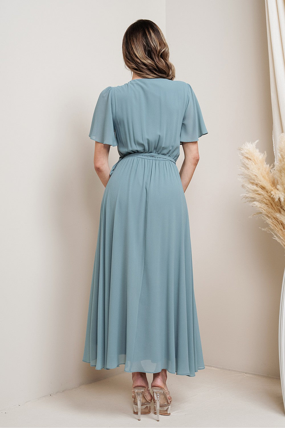 PRE-ORDER: Amanda Dress in Sea Glass