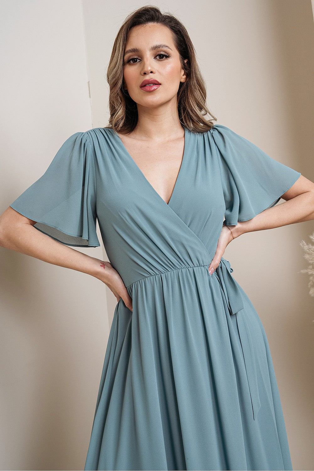 PRE-ORDER: Amanda Dress in Sea Glass