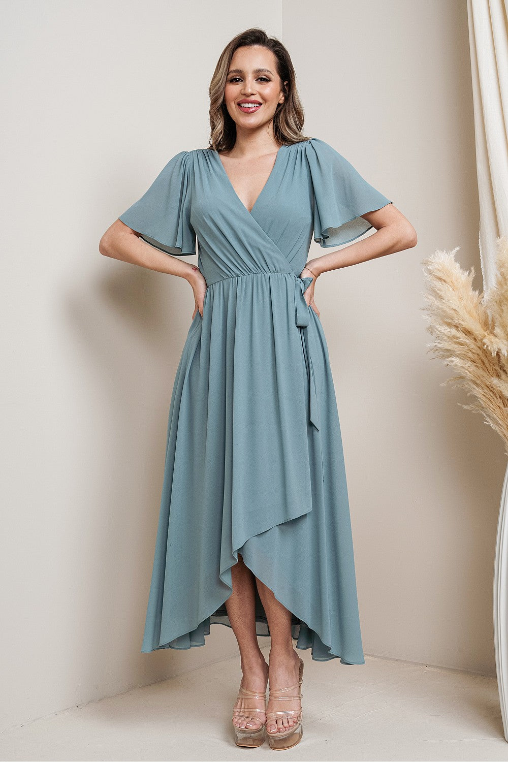 PRE-ORDER: Amanda Dress in Sea Glass
