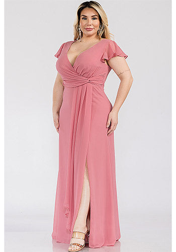 Harper Dress in Rose - Plus