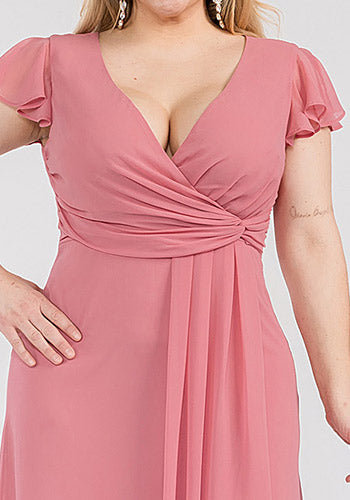 Harper Dress in Rose - Plus