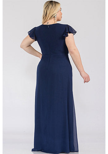 Harper Dress in Navy - Plus