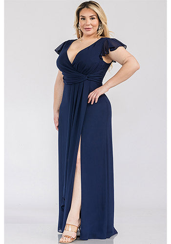 Harper Dress in Navy - Plus