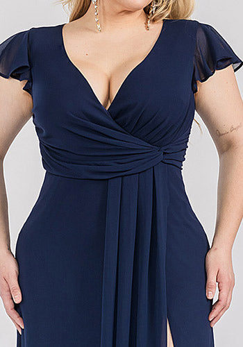 Harper Dress in Navy - Plus