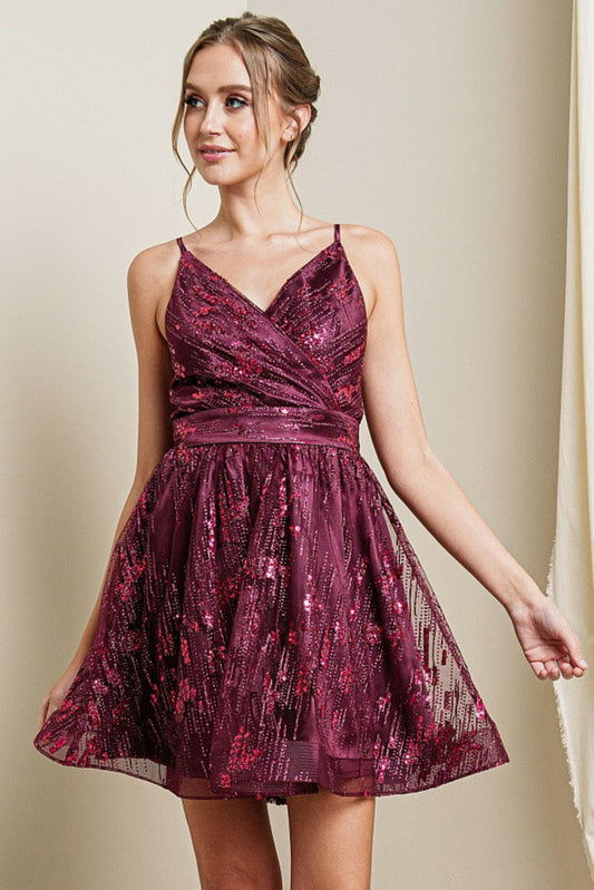 PRE-ORDER: Beyond The Galaxy Dress in Sangria