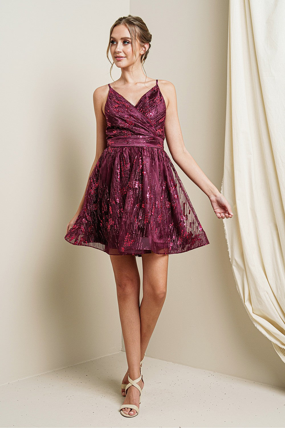 PRE-ORDER: Beyond The Galaxy Dress in Sangria