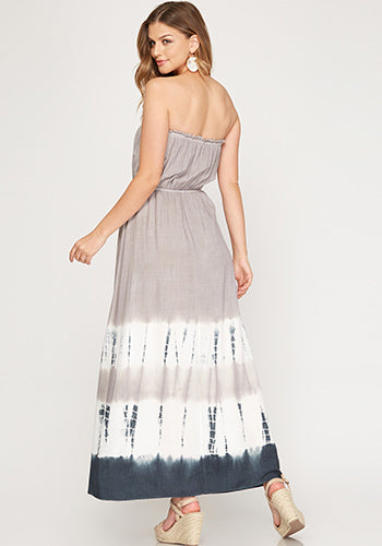 Cloudy Beach Tie Dyed Maxi Dress