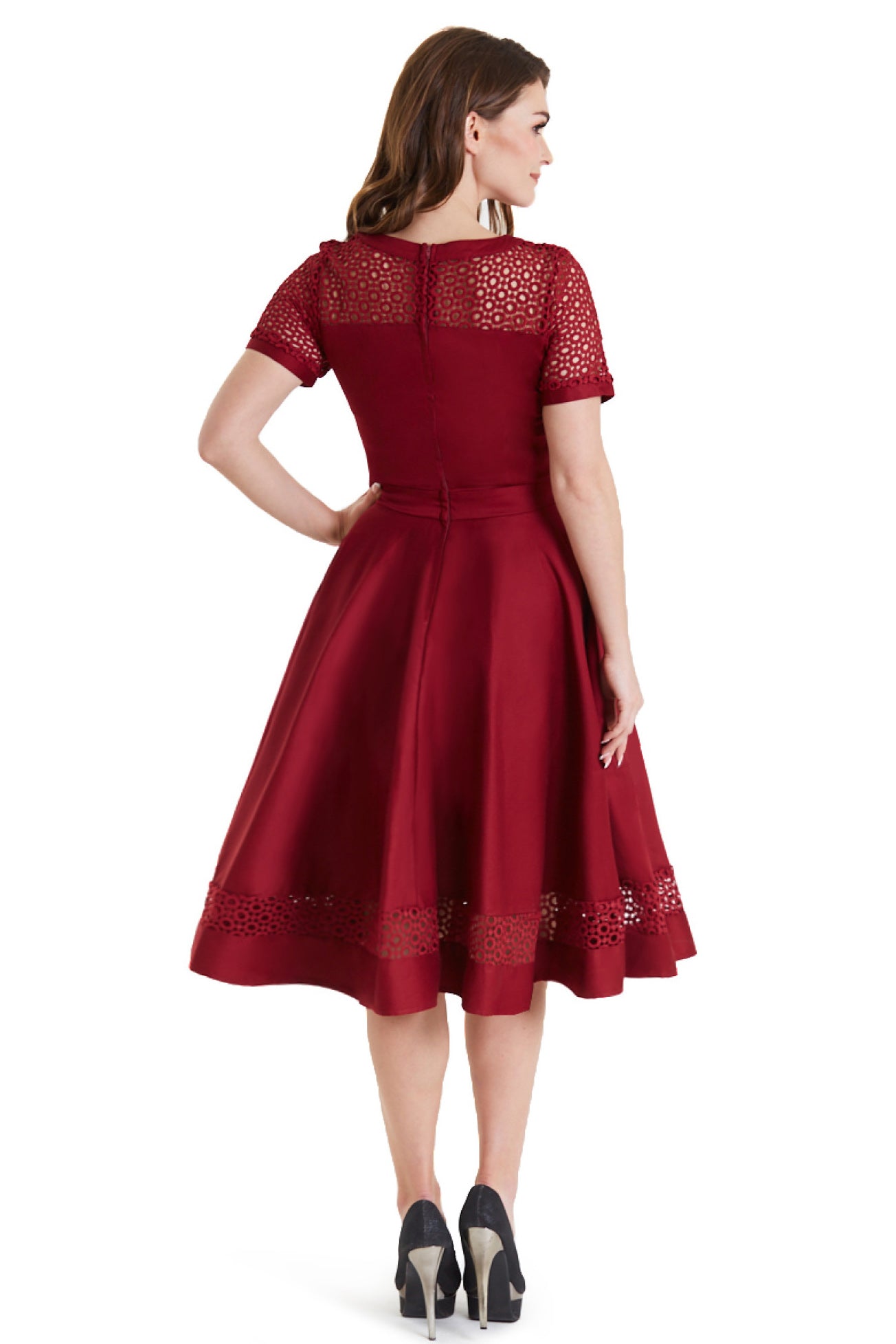 Tessa Dress in Burgundy