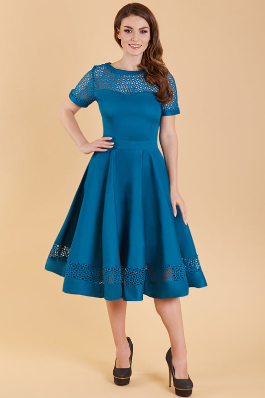 Tessa Dress in Peacock