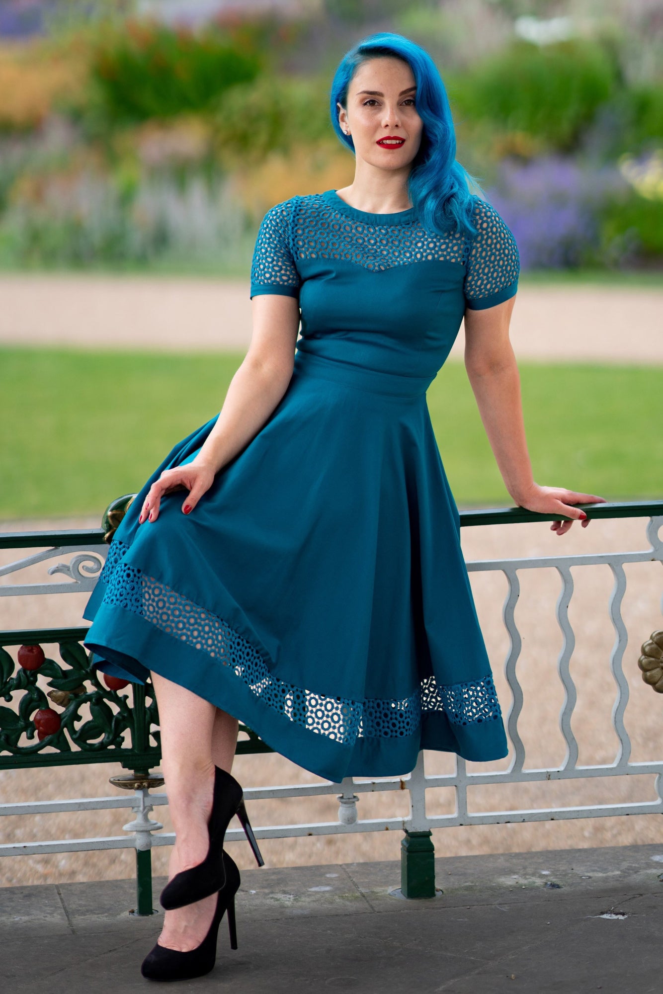 Tessa Dress in Peacock