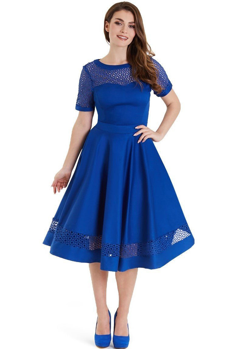 Tessa Dress in Royal Blue