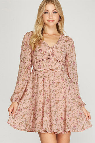 Sweet Enough Dress in Antique Rose