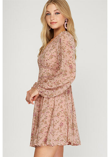 Sweet Enough Dress in Antique Rose