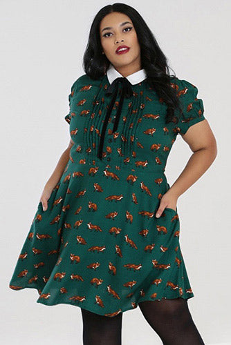 Vixey Foxy Dress in Green