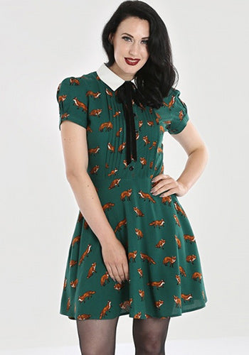 Vixey Foxy Dress in Green