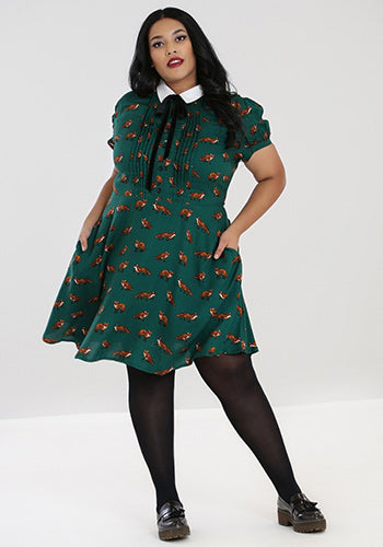 Vixey Foxy Dress in Green