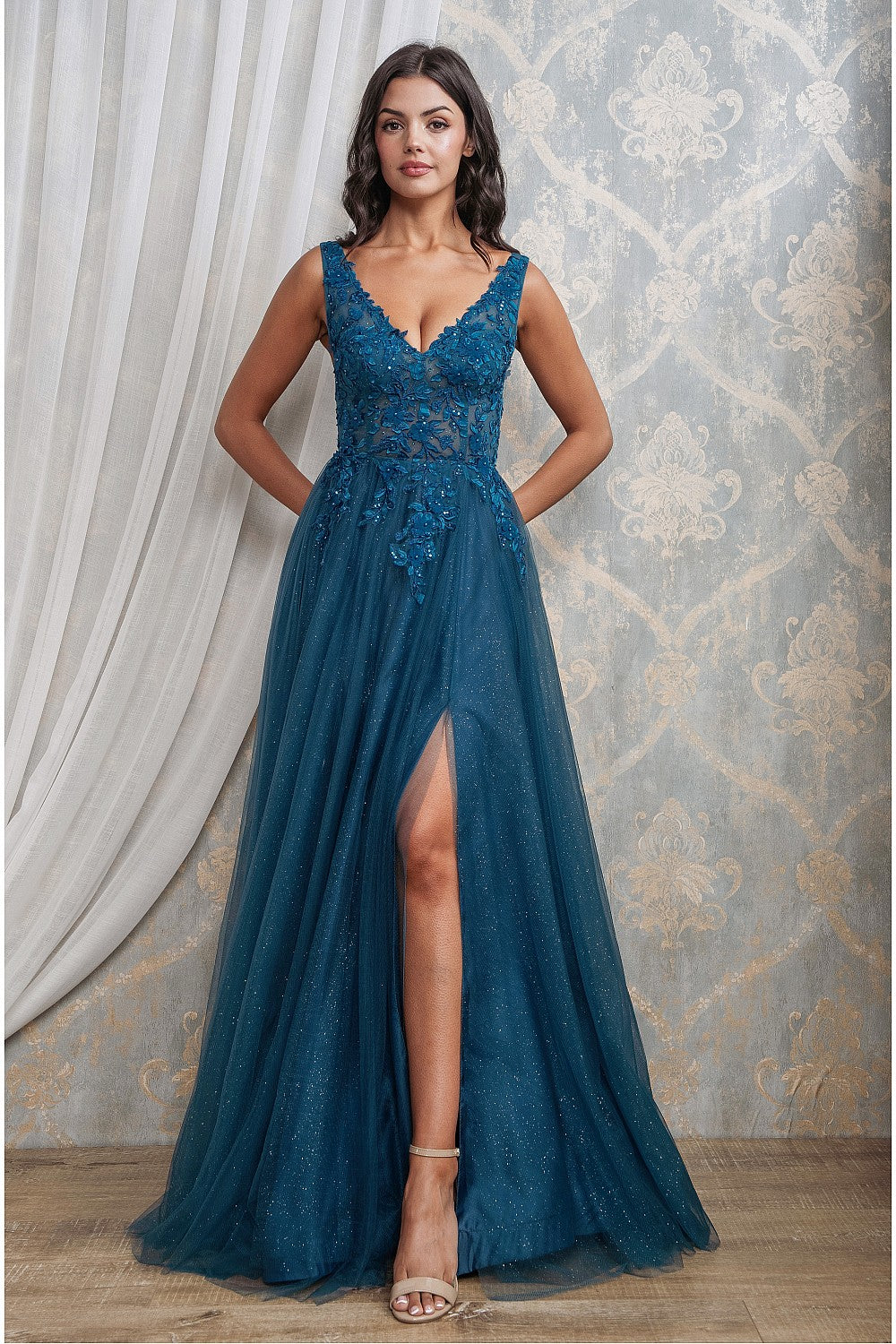 Donatella Dress in Teal