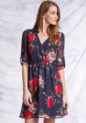 Daily Picked Bouquet in Navy - $49.95 : Women's Vintage-Style Dresses ...