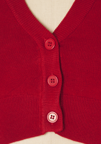 Sugar Drop Crop Cardigan in Red - $36.95 : Women's Vintage-Style ...