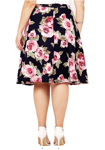 Rose Planting Scubba Skirt - Flare - $39.95 : Women's Vintage-Style ...