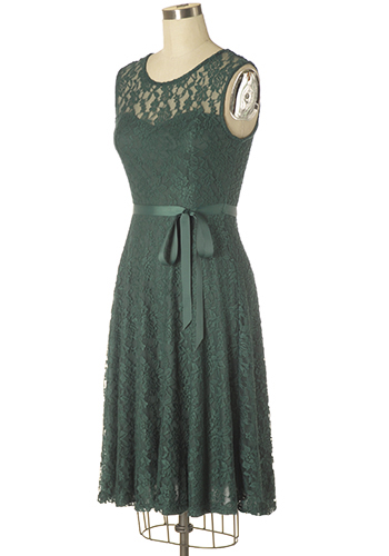Royal Visitor Dress in Forest Green - 64.95 : Women's Vintage-Style ...