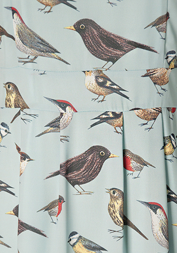 Bird Watching Dress in Light Blue - Cliquez sur l'image pour la fermer