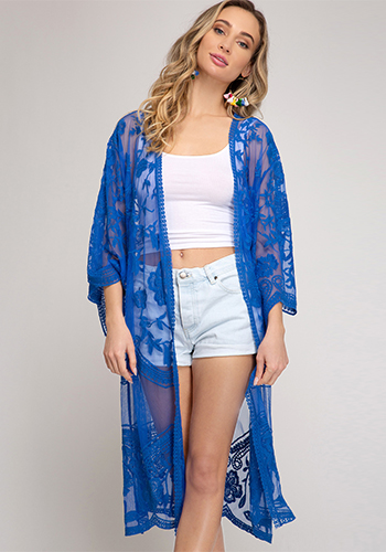Fortune Teller Kimono in Blue - Click Image to Close