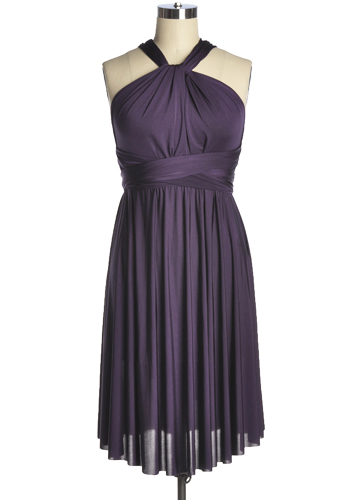 As You Wish Convertible Dress in Eggplant - $20.00 : Women's Vintage ...