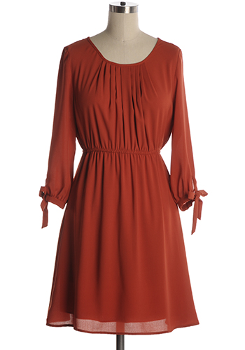 Bow-nus Surprise Dress in Sienna - $37.46 : Women's Vintage-Style ...