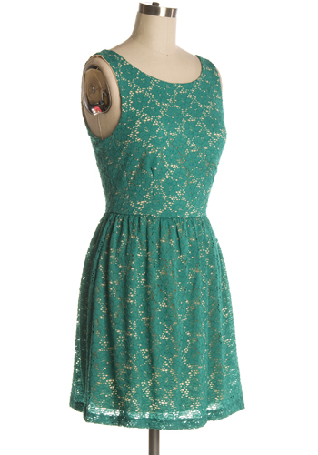 Peppermint Surprise Dress in Jade - $47.95 : Women's Vintage-Style ...