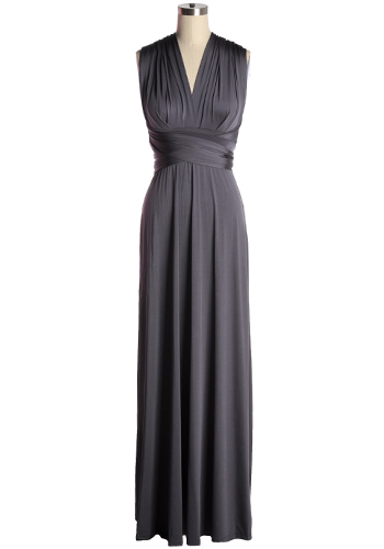 Wonder of the Night Convertible Dress in Graphite - $20.00 : Women's ...