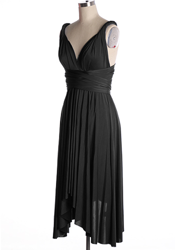 Short Convertible Dress in Black - $42.22 : Women's Vintage-Style ...