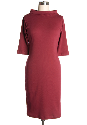 Super Spy Dress in Burgundy - $79.95 : Women's Vintage-Style Dresses ...