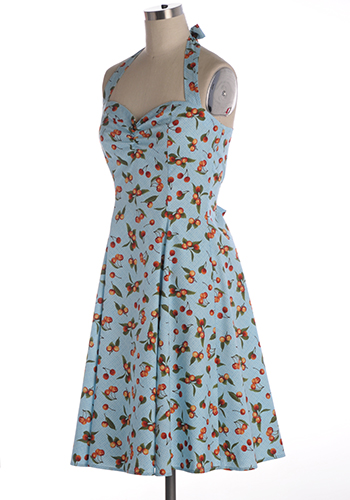 Old-Sweetie Dress in Blue Cherry - $80.00 : Women's Vintage-Style ...