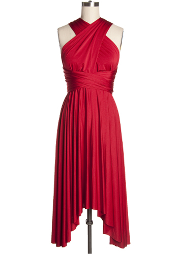 Short Convertible Dress in Red - $20.00 : Women's Vintage-Style Dresses ...