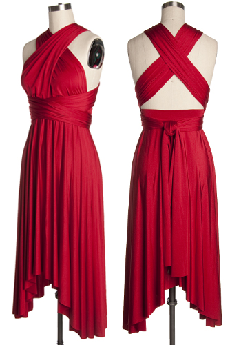 Short Convertible Dress in Red - $20.00 : Women's Vintage-Style Dresses ...
