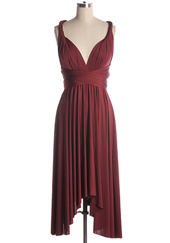 It's Magical Convertible Dress in Burgundy - $27.69 : Women's Vintage ...