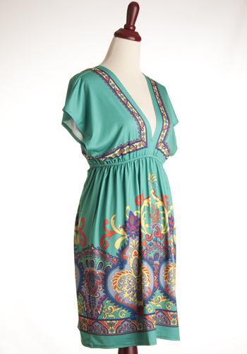 Santa Ana Dress in Emerald - $47.95 : Women's Vintage-Style Dresses ...